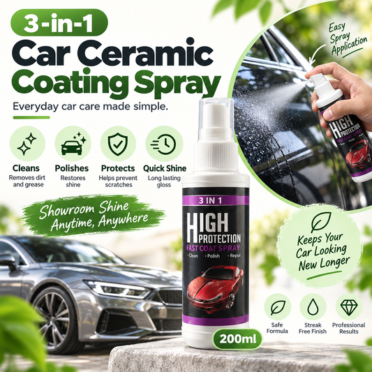 3-in-1 Car Ceramic Coating Spray – 200ml